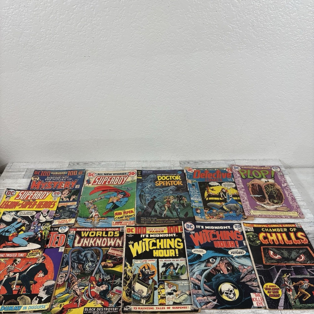 DC Comic Book Lot 10 Books. The Witching Hour, Mystery, Worlds Unknown + More